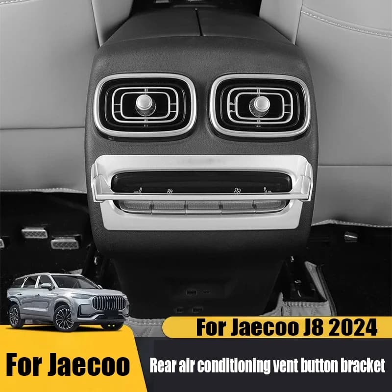 For Jaecoo J8 2024 Rear air conditioning button vent decorative frame made of ABS material