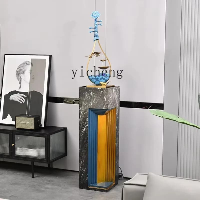 BJ-25  modern flowing water ornament, circulating water generates wealth, advanced entrance landing lucky ornament