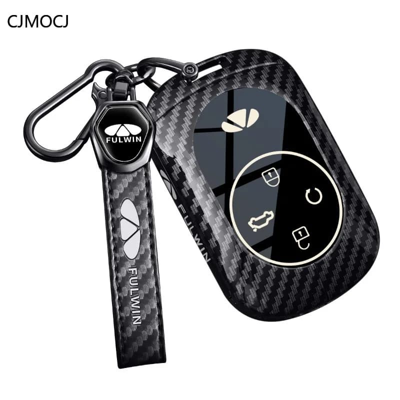 Premium Zinc Alloy Key Cover Case for Chery Fulwin T11/A8L/A9L/X3 Plus/T8/T9/T10/X3L - Protective Key Fob Shell Keychain
