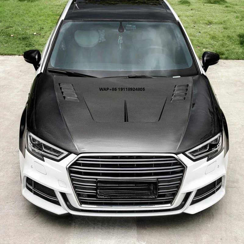 Car Engine Bonnet Hood Carbon Fiber A3 S3 RS3 8V 2013-2020