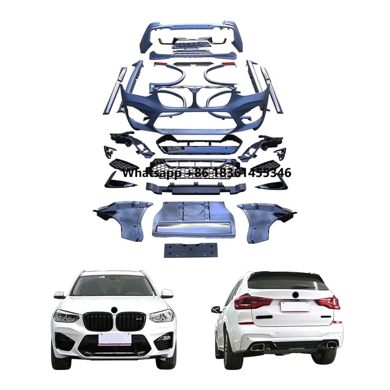 G01/G08 2017-2024 Car Upgrade And Modification X3M Proportional Body Kit Front Bumper Rear Bumper For  X3