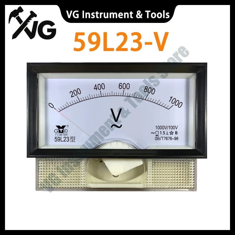New 59l23-V Intermediate frequency voltmeter 1000v/100V 2500V 3000V Pointer ac1000hz 59L19
