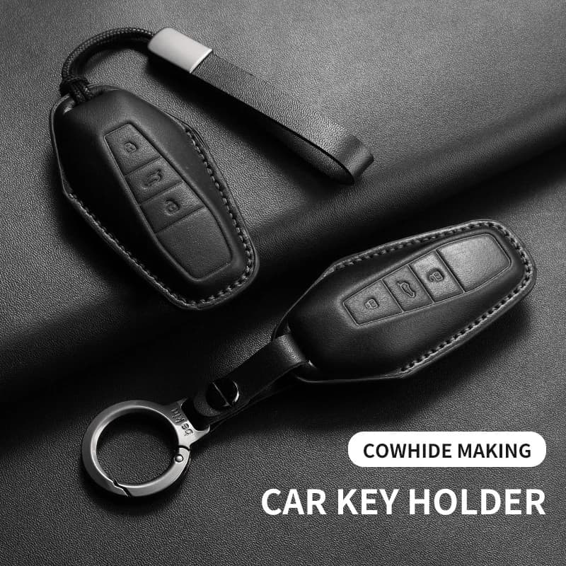 Leather Car Remote Key Case Cover For Chery Icar 03 Icar03T AIQARJAECOO J6 J7 J8 EQ3 EQ5 EQ7 Car Smart Remote Key Protection