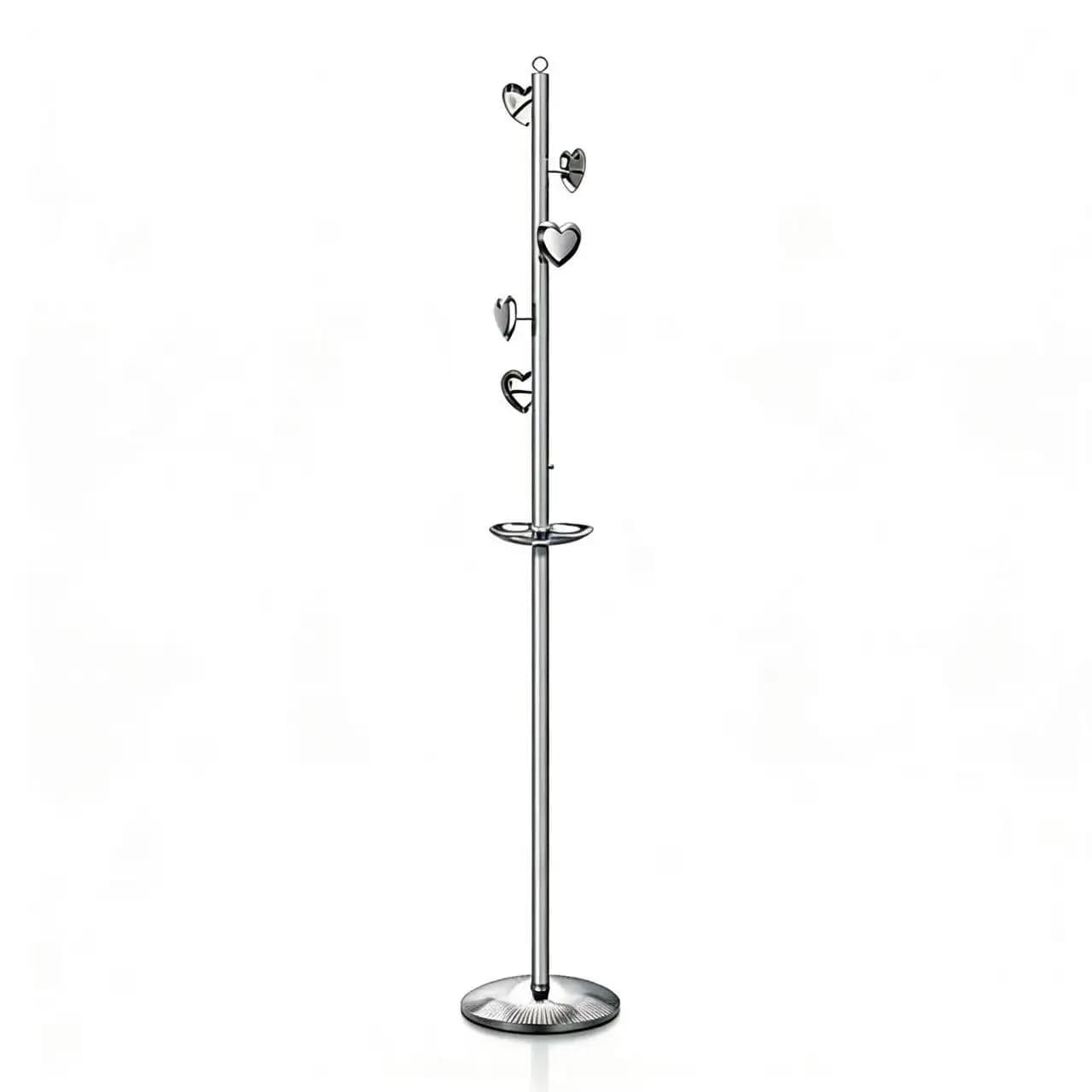 DSA light luxury coat rack stainless steel simple clothes rack household vertical drying rack floor home hanger