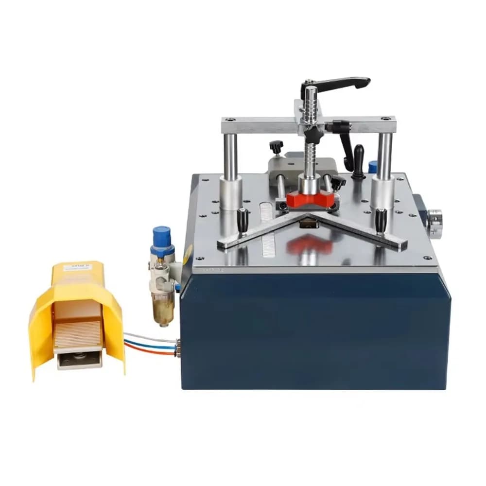 Adjustable Pneumatic Frame Pinning Machine Joint Corner Underpinner Nailing Machine for Woodworking Picture Frame