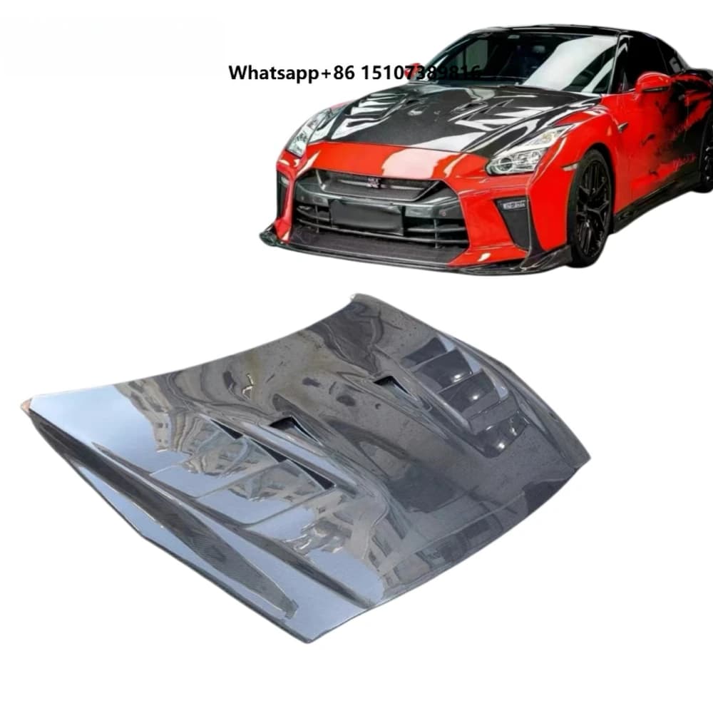 ST-Style Carbon Fiber Hood,for R35 Upgrade  Replacement, High Quality Engine Cover for Fresh New Look