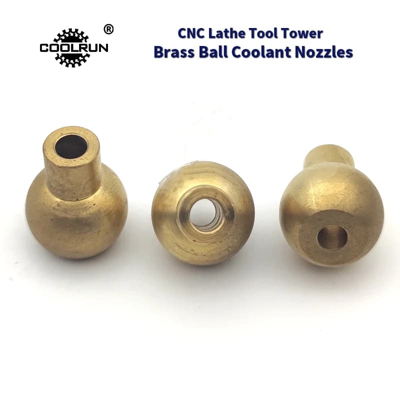 CoolRun Brass Ball Coolant Nozzles For CNC Lathes Machine Toolholder Ball Joint Nozzle Water Cooling Through Hole Sprayer