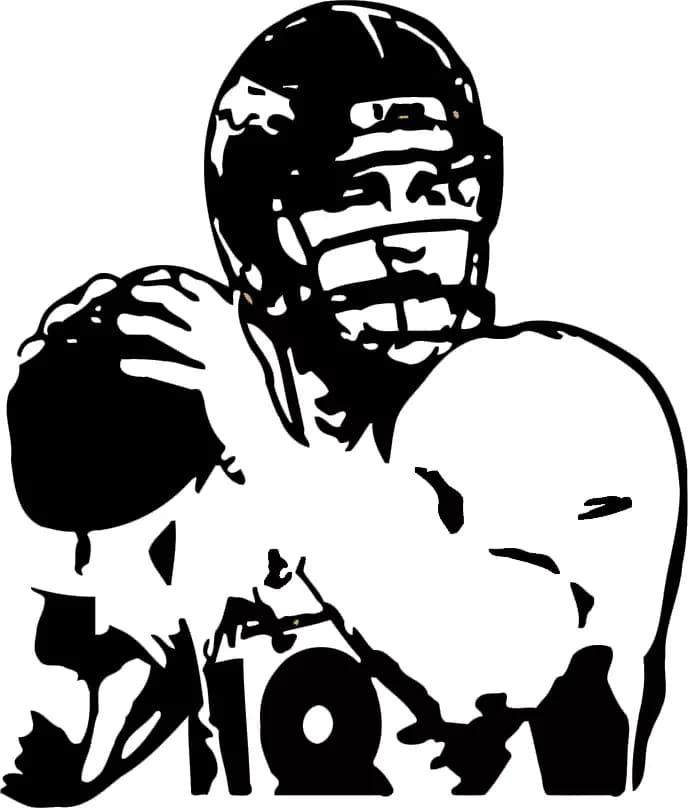 Peyton Manning Broncos Denver  footballer  football soccer  player self-adhesive  removable Wall Sticker Art  Decal   Decor