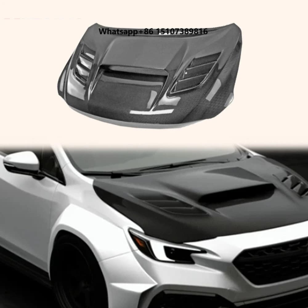 For WRX STI S4 VB 2021-24 Carbon Fiber Vented Cooling Front Hood Bonnet