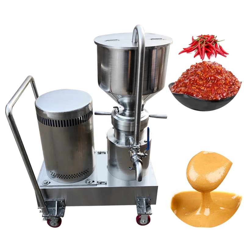 2024 Hot Sale Industrial Colloid Mill Machine Almond Butter Colloidal Mill Sesame Tahini Peanut Butter Making Machine