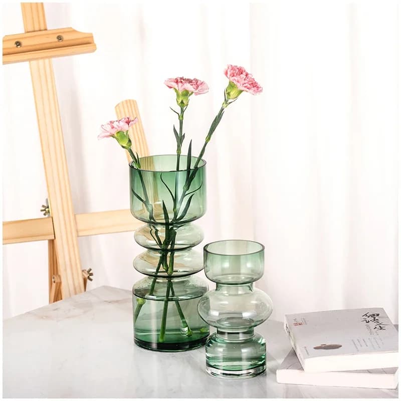 Vases Home Decor Nordic Terrarium Green Modern Living Room Accessories Flower Pots статуэтки для интерьера цветочные горшки