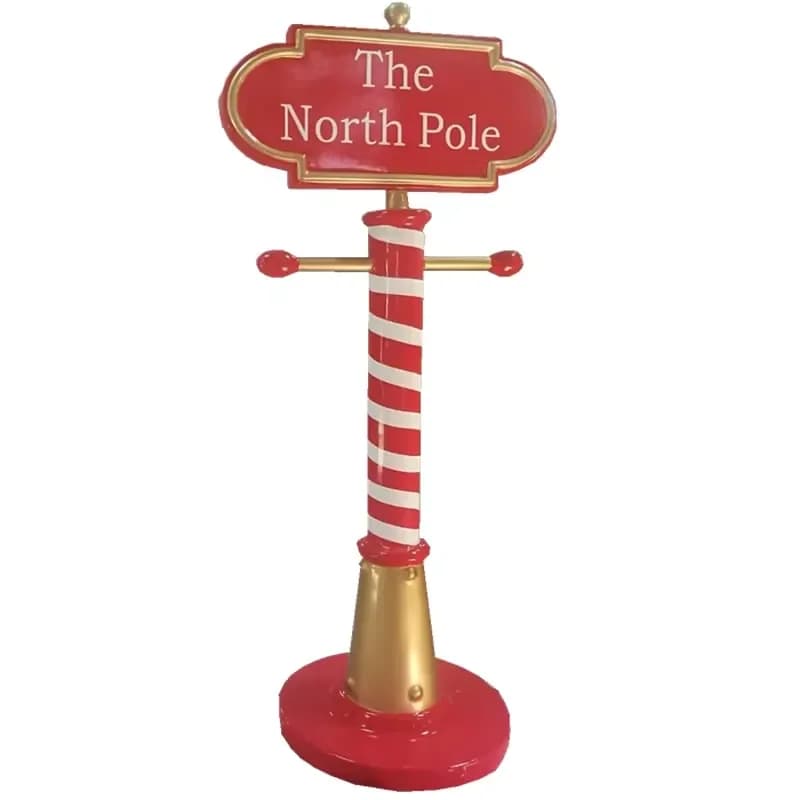 Fiberglass Christmas Signage Commercial Navidad Decor Large Ornaments Figurine Outdoor Village Christmas Decoration