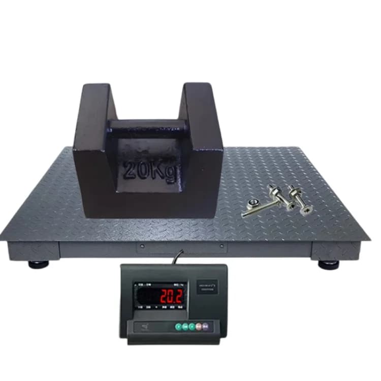 Durable 1 Ton Steel Digital LED/LCD Floor Scale 1*1m 1000kg Capacity OEM Customizable Weighing Scales Accurate Weight