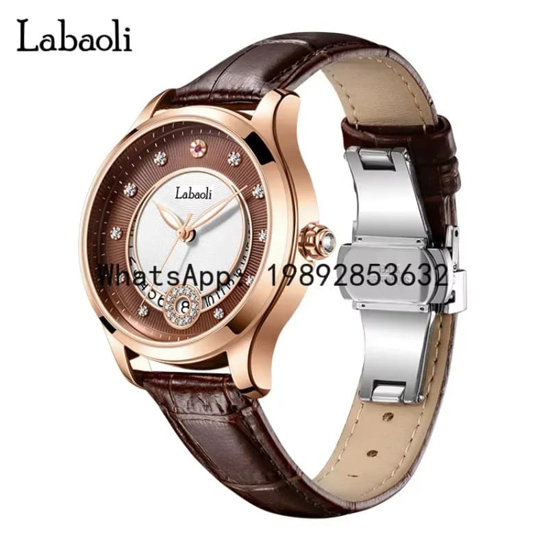PYJ watch light luxury women's watch waterproof mechanical watch hollow bottom butterfly buckle