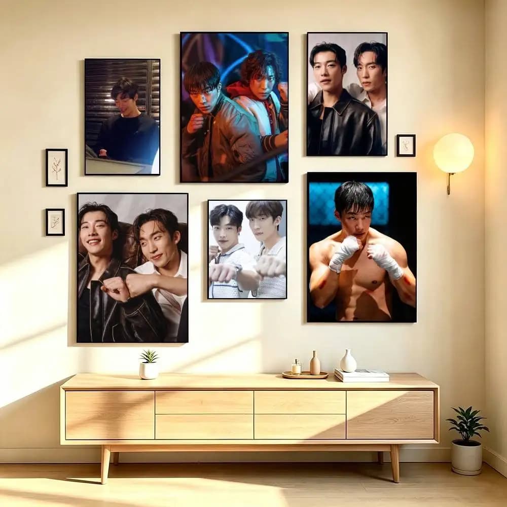 B-Bloodhounds  Kim Geon-woo Poster Waterproof Wall Art Sticker For Bar Living Room Vintage Decor High Quality Print Gift