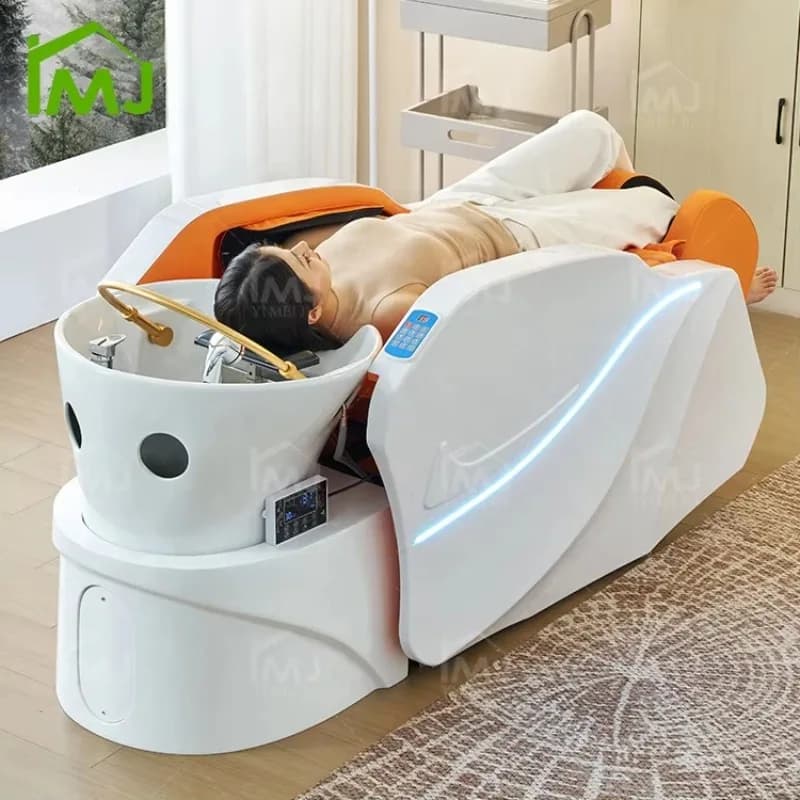 Hair Washing Facial Nursing Salon Electric Water Therapy Massage Japanese Head Spa Bed
