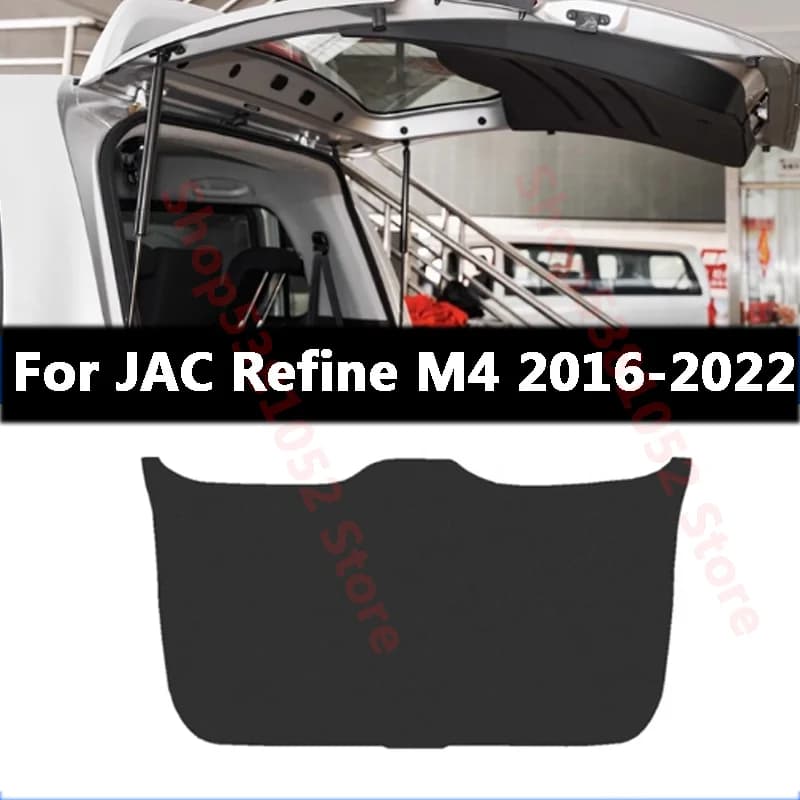 For JAC Refine M4 2016-2022 Car Trunk PU Leather Protective Anti-dirty Pad Car Trunk Tailgate Protection Pad Accessories
