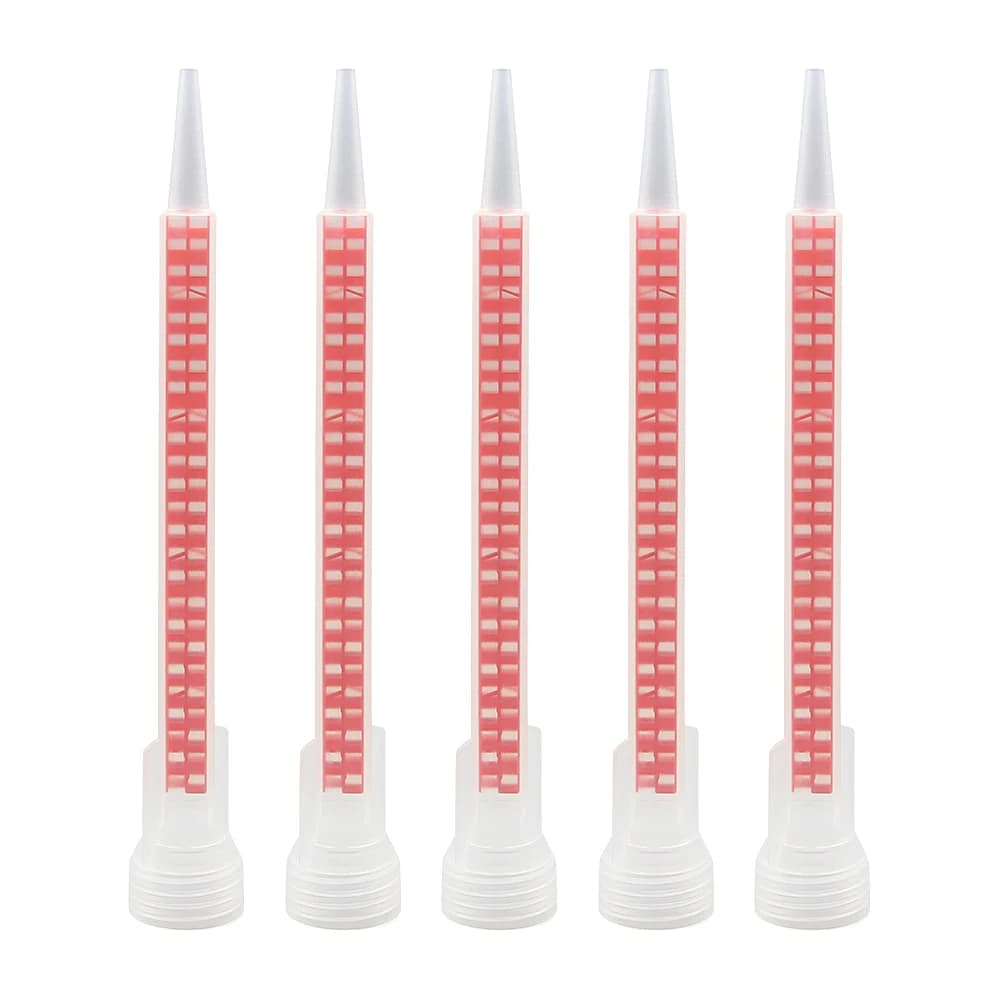 10pcs Epoxy Mixing Nozzle Square Static Mixing Nozzle FMQ08-24L Mixing Tube AB Glue Gun Applicator
