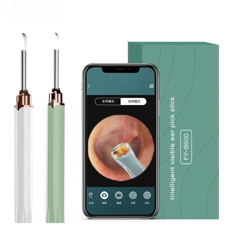 hot salePAKISS High Quality Household 1080 HD Cleaning Otoscope Wifi Endoscope Earpick Smart Visual Ear Cleaner