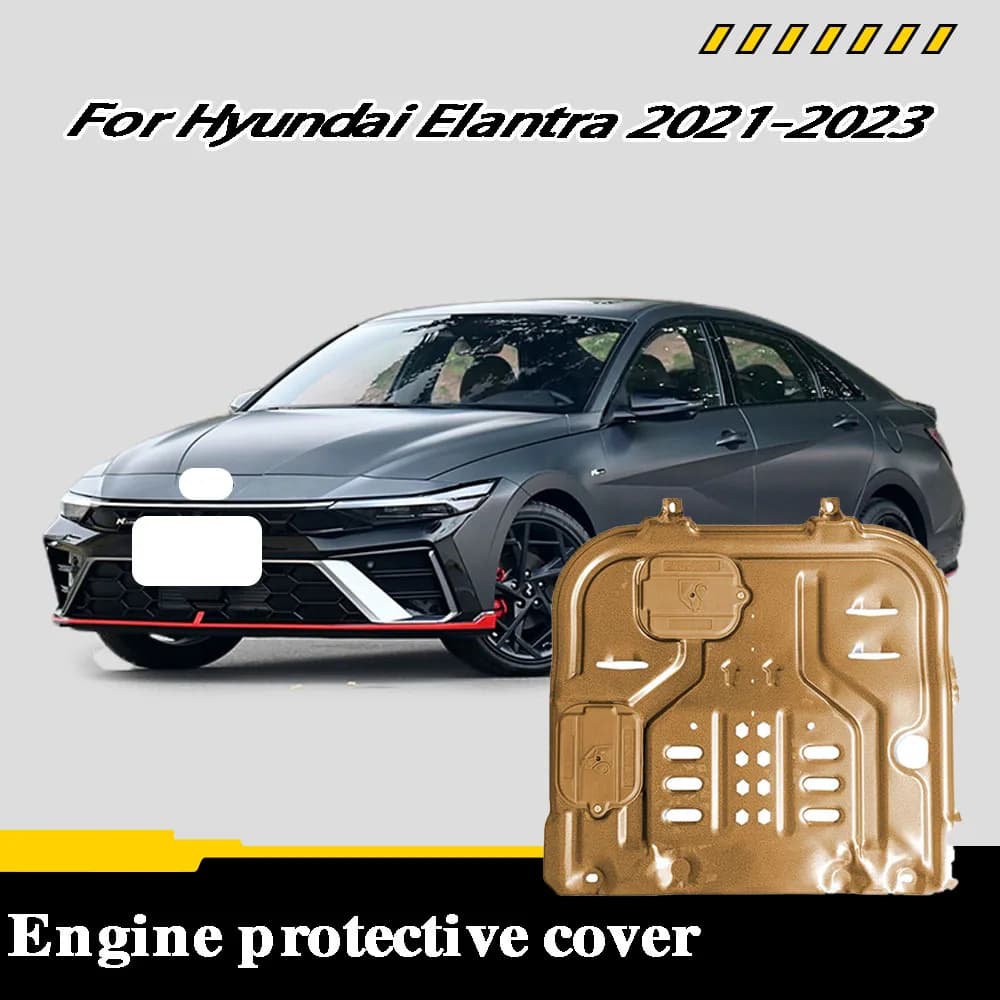 Car Accessories Under Engine Guard Mudguard Board Splash Shield Mud Fender Plate Panel For Hyundai Elantra 2021-2023 1.5L