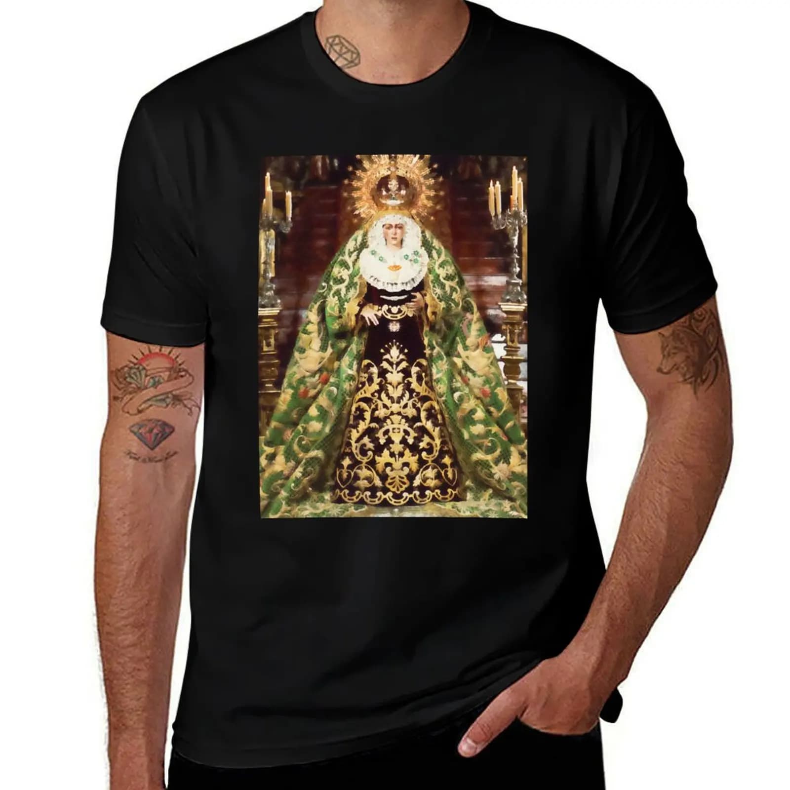 Seville, Esperanza Macarena T-Shirt Stain Resistant Casual Tee T-Shirt