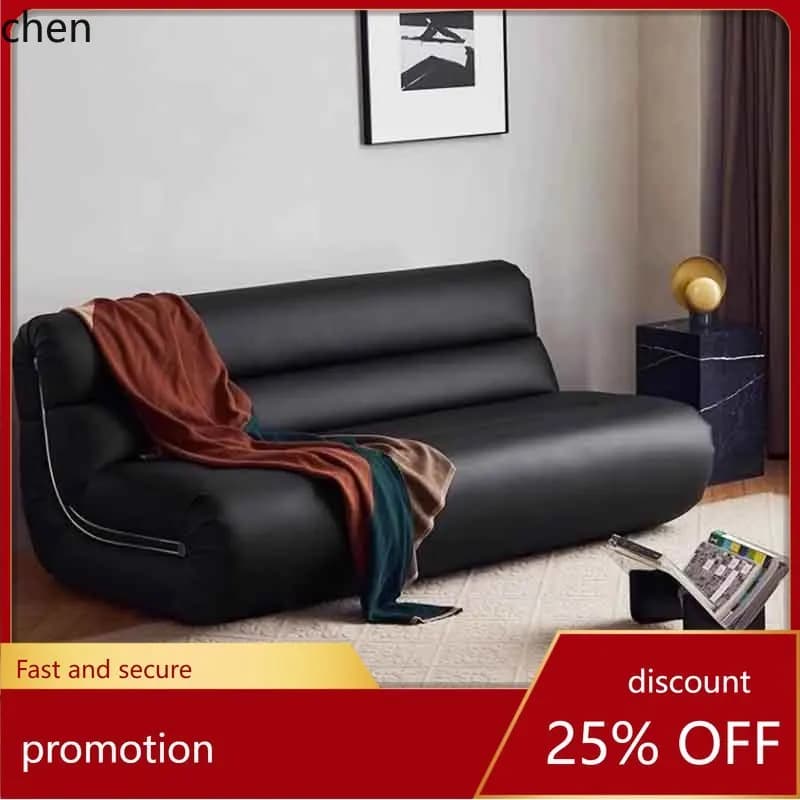 HT retro Three-Person Sofa Combination casual Modern Cat-Proof Leather Sofa