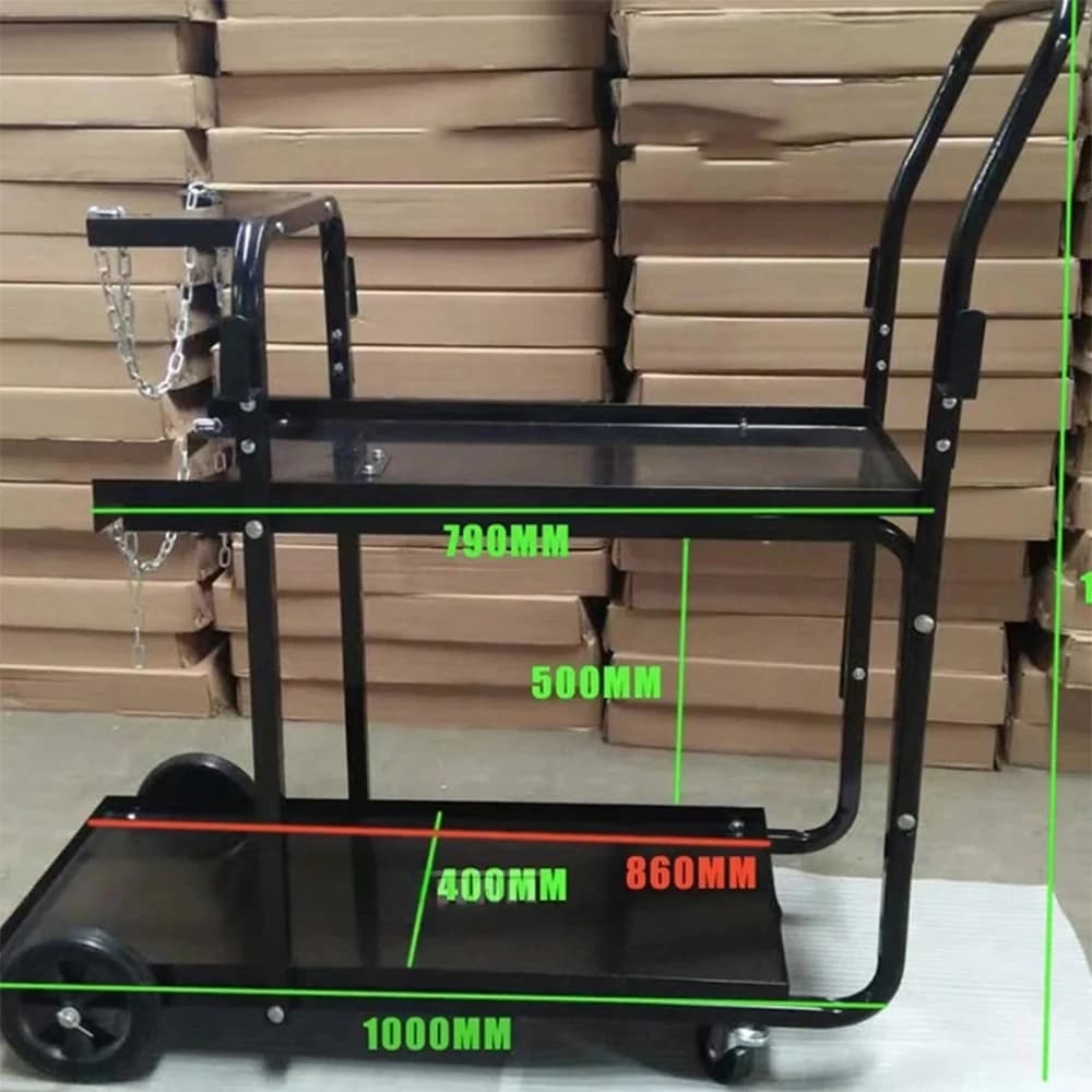 Tool Cart Trolley for Welding machine,Multifunctional storage shelf Auto repair mobile trolley