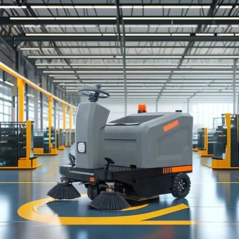 SG4 New Design Wet Industrial Floor Sweeper Cleaning Equipment Customized Ride-On Floor Sweeper Truck Plastic Motor Pump Hotels