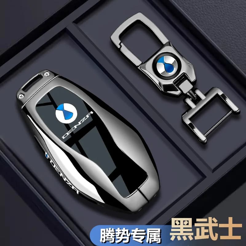For DENZA D9 DM-i/EV N9 Z9GT N7 N8 24-25 Zinc Alloy Key Case Cover Remote Protective Shell Bag Car Interior Modified Accessories