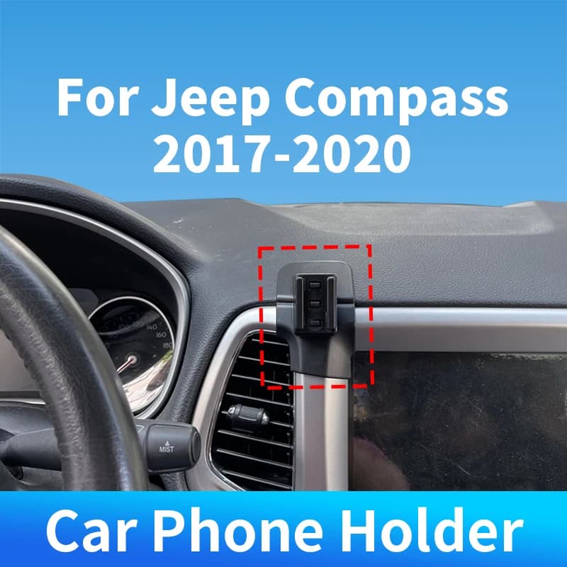 Car Phone Holder Special Fixed Bracket Base Wireless Charger For Jeep Compass 2017-2020 For Car Auto Interior Accessories