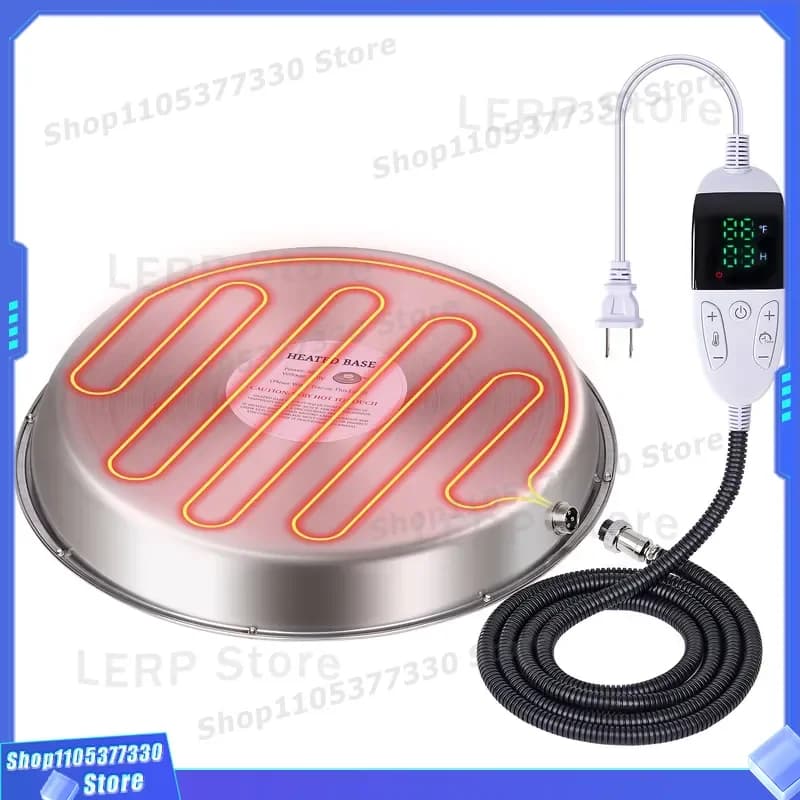 Winter Poultry Heating Base for Chicken Duck Goose Drinking Water Heater Automatic Chute Farm Pet Supplies Coop Accessories
