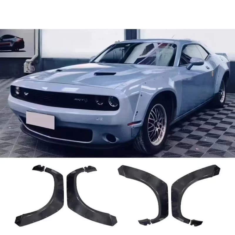 High Quality PD Style Fiberglass Wide Body Kit Wheel Arch Diffuser Bumper Exterior Mod Accessories Fit for Challenger