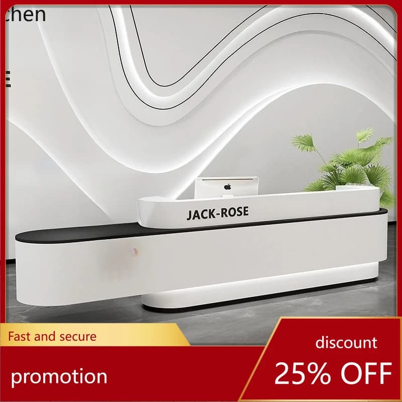 ZML Simple Modern Cashier Counter Clothing Store Bar High-End Reception Desk