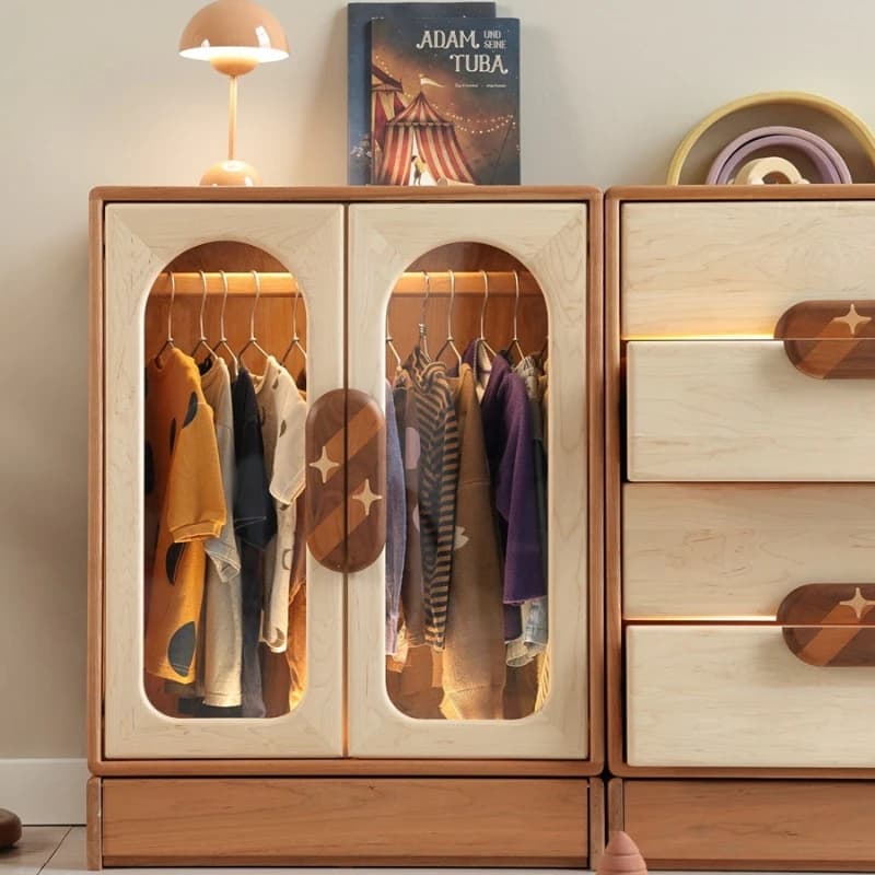 Storage cabinet, four chest cabinets, large-capacity storage can be stacked, locker