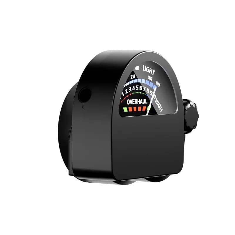 Portable small display sound frequency size pointer leak detection instrument
