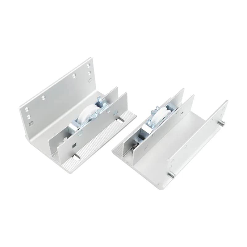 remote control double open external hanging sliding door track cabinet wardrobe sliding door slide rail five accessories