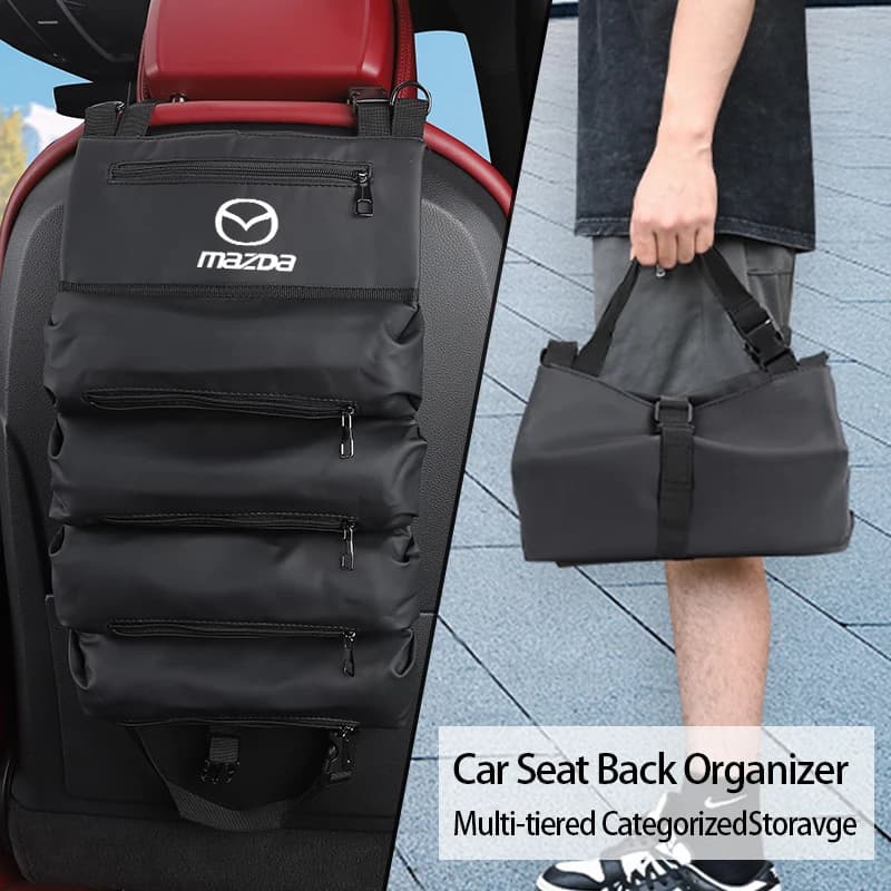 Car SeatBack Storage Bag Trunk Organizer Tools Stowing Pocket Accessories For Mazda 6 3 CX5 5 2 323 CX7 Demio Atenza Axela MX30