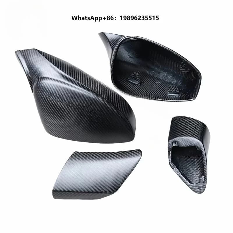 Left Side Rear View Mirror Cover for  488 Car Mirror Universal Carbon Fiber Mirror Covers