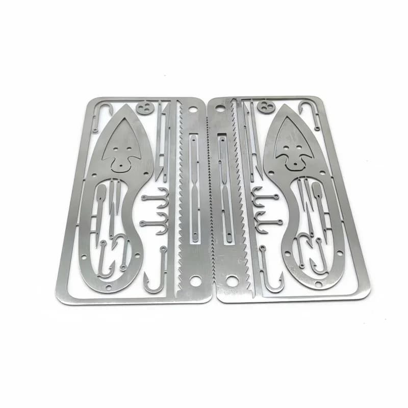 Multi-Functional Outdoor EDC Fishing Tool with Engraved Fish Hook for On-the-Go Use
