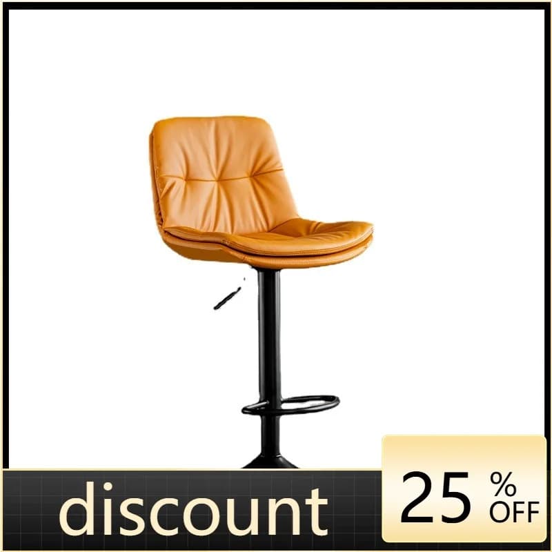 LMM lifting and rotating modern simple front desk bar stool backrest light luxury home
