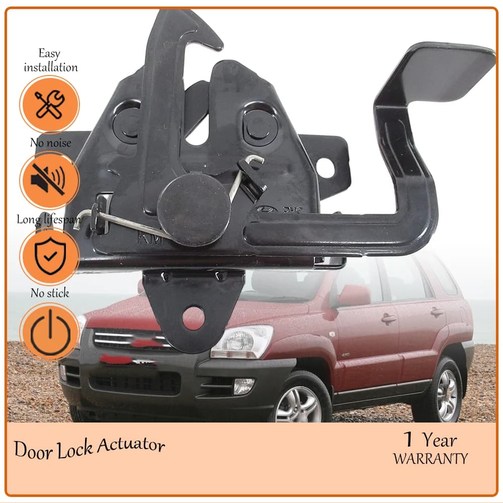 Solid Engine Compartment Hood Lock Latch,Fit with Kia Sportage 2005-2010, Exact Fit Auto Part Replaces OE 81130-1F000,811301F000