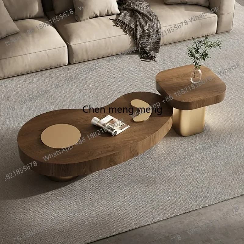 RR Vintage Small Coffee Table Premium Luxury Aesthetic Elegant Coffee Table Beauty Classic Table Basse Salon Home Furniture