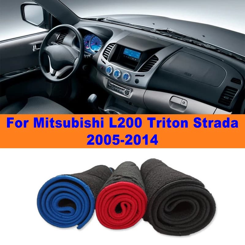 Anti-Glare Dashboard Cover Dash Mat Non-Slip Sun Shade Pad Interior Protector For Mitsubishi L200 Triton Strada 2005-2014 2006
