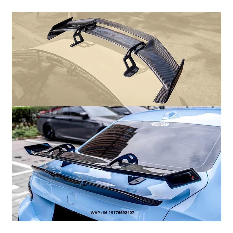 ForBMW G87 M2 Carbon Fiber Goose Top Spoiler Universal Three-Box Car Spoiler with Exhaust Bumper Cut-Outs New Condition