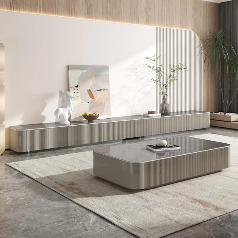Holder Extendable Tv Cabinet Dark Wooden Narrow Small Saving Tv Stands Modern Storage Designer Mueble Televisor Furniture Home