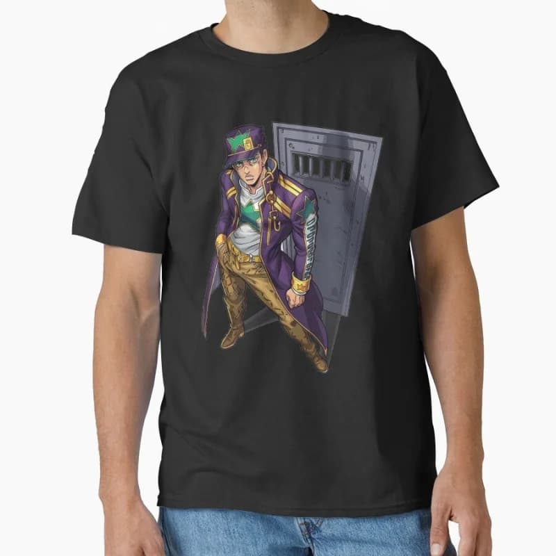 all time 0812 JoJo's Bizarre Adventure Anime Gift t shirt Manga JJBA Cartoon printed Graphic Clothes Y2K clothing All size Tops