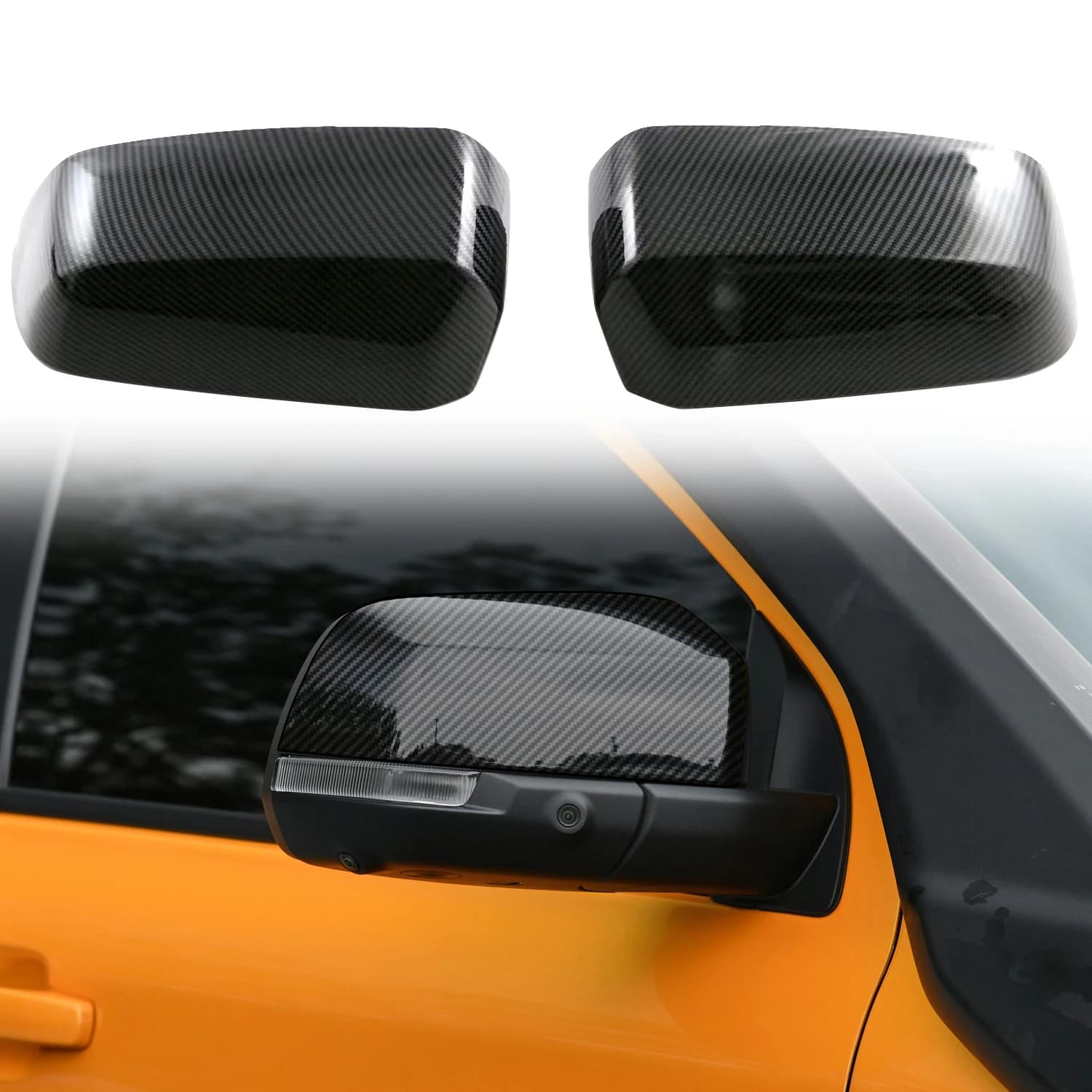 Car Accessories For Ford Ranger 2023 2024 Side Door Rear View Rearview Mirror Decoration Sticker Cover Trim 2pcs