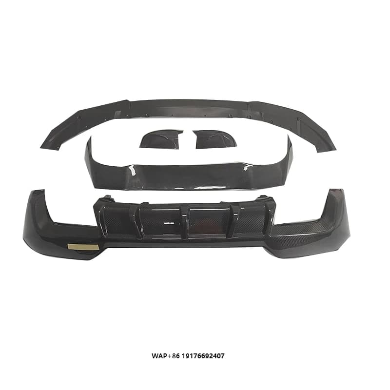 High Quality Dry Carbon Fiber Front Lip  Rear Diffuser Roof Spoiler Mirror Cap for X3m F97 X4m F98 LCI Car Perfect Fitment