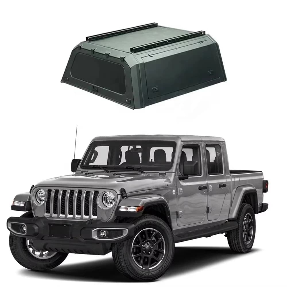 Material Deluxe Edition Pickup Canopy Truck Topper  for jeep Gladiator Bed Cap Bulk Stock