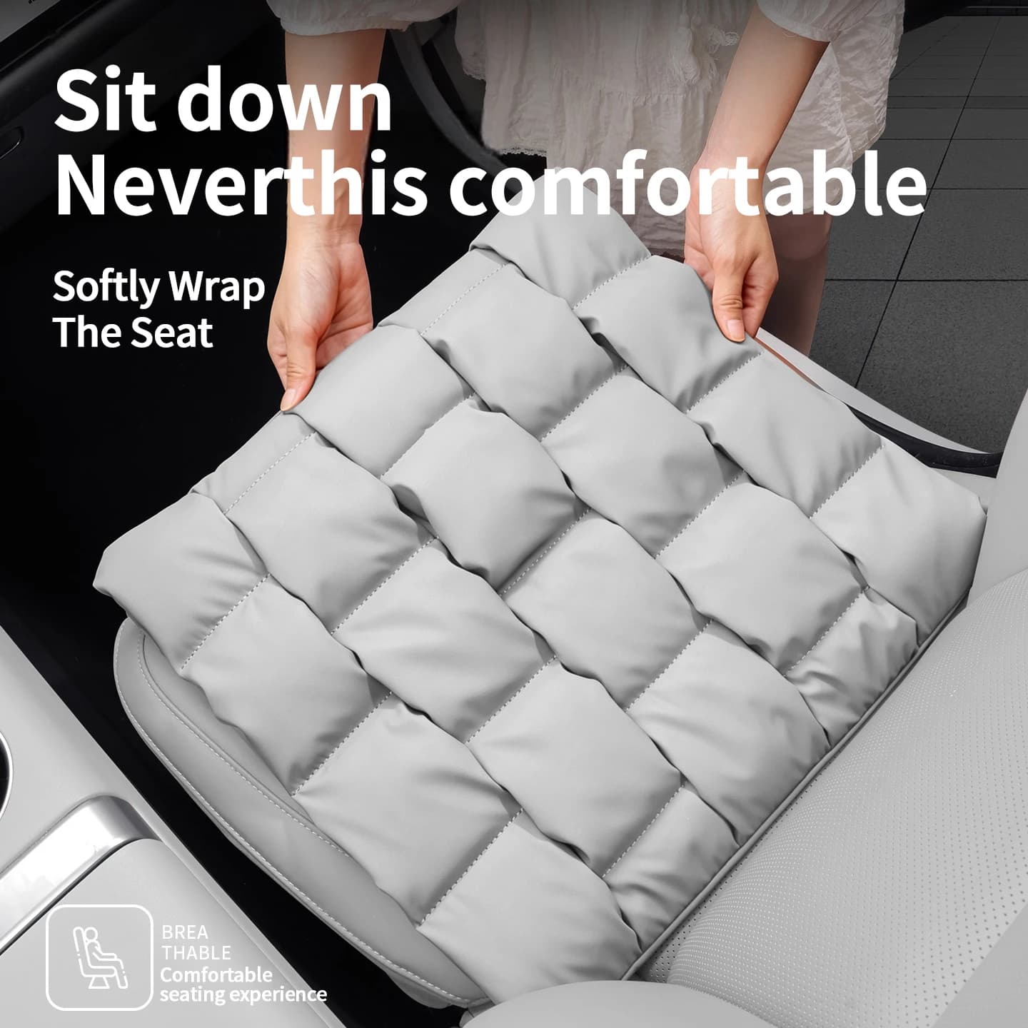 Universal Driver Seat Cushion Non Slip Car Seat Pad Comfort Passenger Seat Protector Auto Interior Mat ForAll Car Models